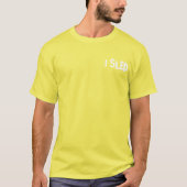 "I SLED" Sledders.com Gray Zip-up Coat T-Shirt (Vorderseite)