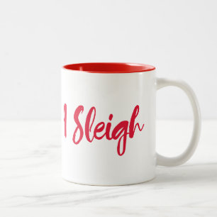 I Sleigh-lustige Winter-Tasse Zweifarbige Tasse