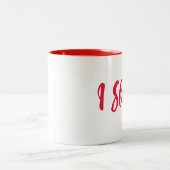 I Sleigh-lustige Winter-Tasse Zweifarbige Tasse (Mittel)