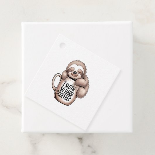 I Sloth Without Coffee Geschenkanhänger (Beispiel)