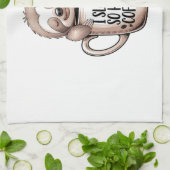 I Sloth Without Coffee Geschirrtuch (Gefaltet)