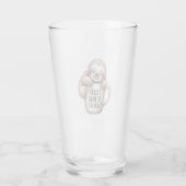 I Sloth Without Coffee Glas (Rückseite)