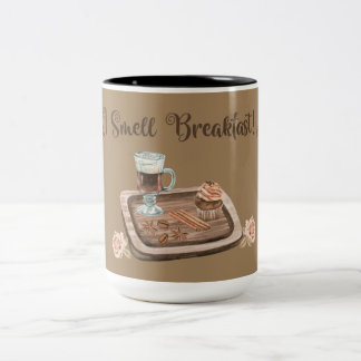 I Smell Breakfast Two-Tone Coffee Mug Zweifarbige Tasse
