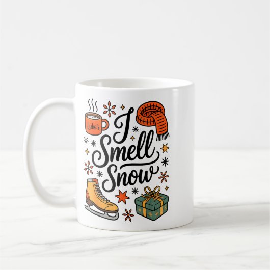 I Smell Snow Cute Christmas & Winter Vibes Lov Kaffeetasse (Links)