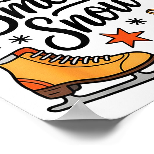 I Smell Snow Cute Christmas & Winter Vibes Lov Poster (Ecke)