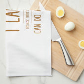 I smile because you are my sister I laugh because Geschirrtuch (Viertel Falte)