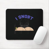I Snort Crack Skeleton Funny Skull Butt Soky Hallo Mousepad (Mit Mouse)