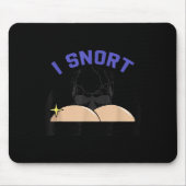 I Snort Crack Skeleton Funny Skull Butt Soky Hallo Mousepad (Vorne)