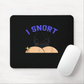 I Snort Crack Skeleton Funny Skull Butt Soky Hallo Mousepad (Mit Mouse)