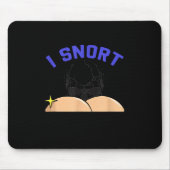 I Snort Crack Skeleton Funny Skull Butt Soky Hallo Mousepad (Vorne)