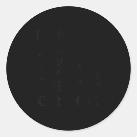 I Snort Crack Skeleton Skull Butt Funny Soky Hallo Runder Aufkleber (Vorderseite)