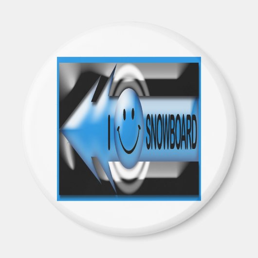 I Snowboard Magnet (Vorne)