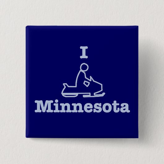 I Snowmobile Minnesota Button (Vorderseite)
