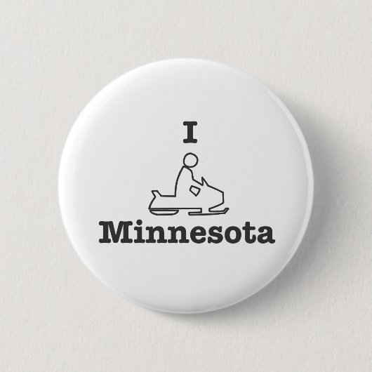 I Snowmobile Minnesota Button (Vorderseite)