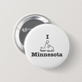 I Snowmobile Minnesota Button (Vorne & Hinten)