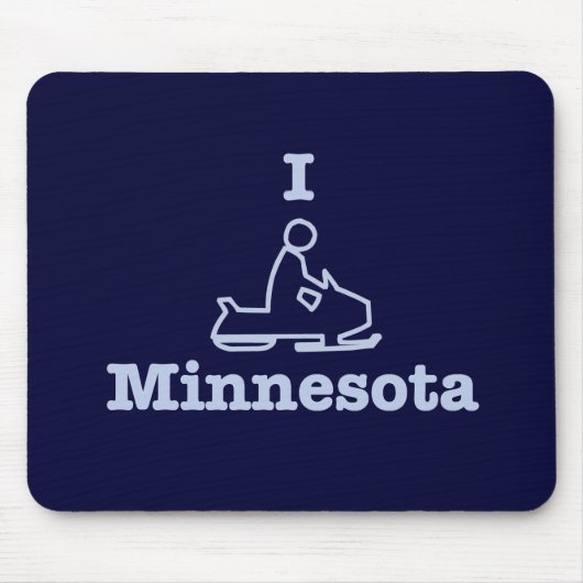 I Snowmobile Minnesota Mousepad (Vorne)