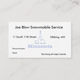 I Snowmobile Minnesota Terminkarte