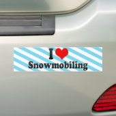 I Snowmobiling Liebe Autoaufkleber (Auf Auto)