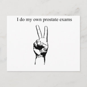 I so my own prostate exams postkarte