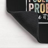 I Solve Math Problems Like It's My Job Funny Back  Mousepad (Ecke)
