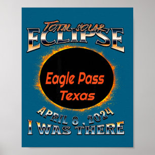 I Sonnenfinsternis Eagle Pass Texas Poster