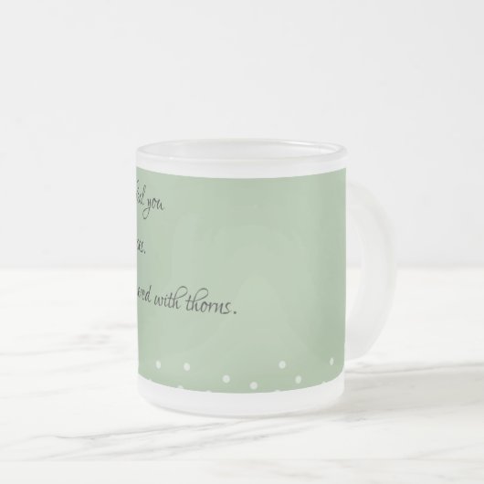 I Soothe and Heal: Rumi-Inspiriert Angebotsdesign Mattglastasse (VorderseiteRechts)