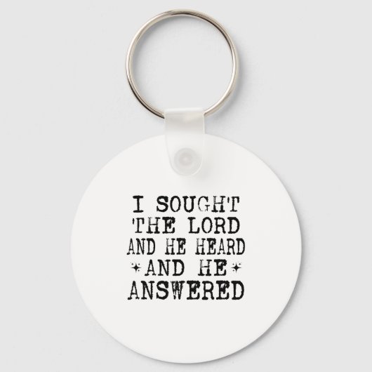 I Sought The Lord And He Heard And He Answered, Ch Schlüsselanhänger (Vorderseite)
