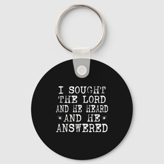 I Sought The Lord And He Heard And He Answered, Ch Schlüsselanhänger (Vorderseite)