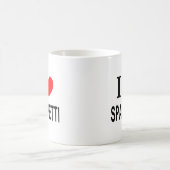 I ❤️ SPAGHETTI I LIEBE SPAGHETTI I HERZSPAGHETTI KAFFEETASSE (Mittel)