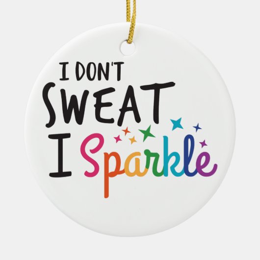 I Sparkle Keramik Ornament (Vorne)