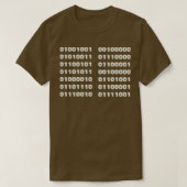 I Speak Binary Code Coder Programmer T-Shirt (Design vorne)