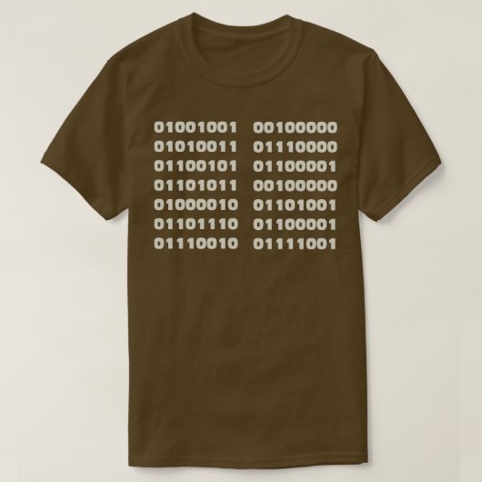 I Speak Binary Code Coder Programmer T-Shirt (Design vorne)
