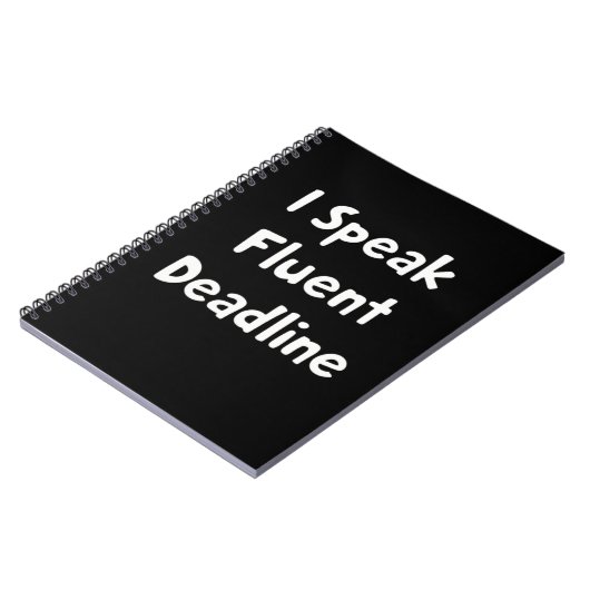 I Speak Fluent Deadline Notizblock (Linke Seite)