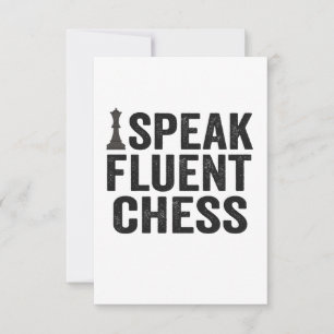 i Speak Fluent Funny Chess Player Checkmate Gesche Dankeskarte