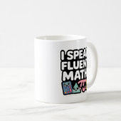 I Speak Fluent Math – Cute Kawaii Teacher  Kaffeetasse (VorderseiteRechts)
