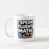 I Speak Fluent Math – Cute Kawaii Teacher Kaffeetasse (Links)