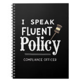 I Speak Fluent Policy – Compliance Officer Notizblock (Vorderseite)