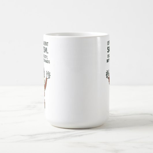 I Speak Fluent Sarcasm. Jazz Hands Mug Kaffeetasse (Mittel)