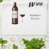 "I Speak Fluent Wine" Bar/ Geschirrtuch (Gefaltet)