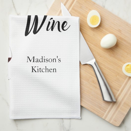 "I Speak Fluent Wine" Bar/ Geschirrtuch (Viertel Falte)