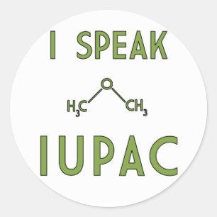 I Speak IUPAC Sticker