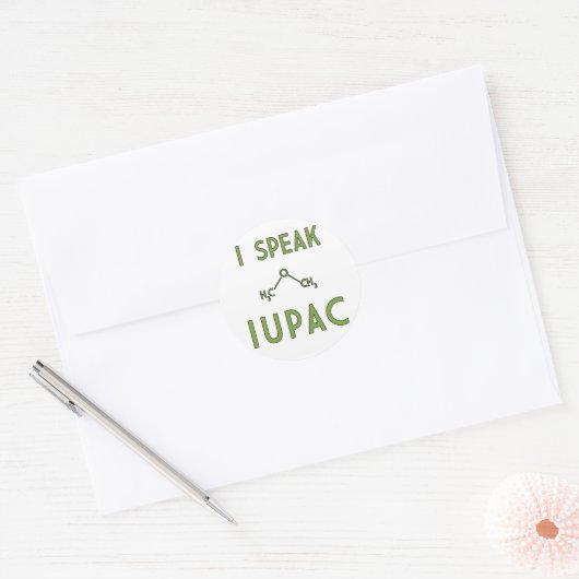 I Speak IUPAC Sticker (Umschlag)