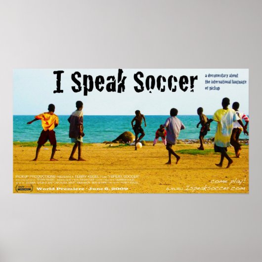 "I Speak Soccer" World Premiere Poster (Vorne)