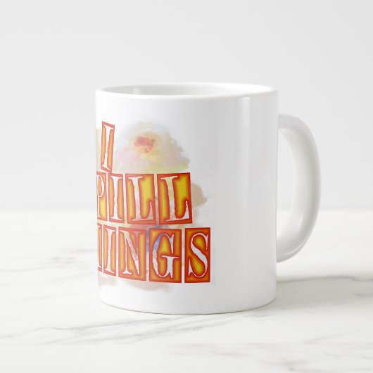 I Spill Things Jumbo-Tasse (Vorderseite Rechts)