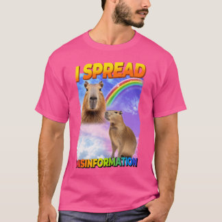 I Spread Fehlinformationen Capybara T-Shirt