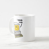 I Sprichcode Kaffeetasse (Vorderseite Links)