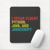 i spricht fließend Computersprache Funny Coding Mousepad (Mit Mouse)