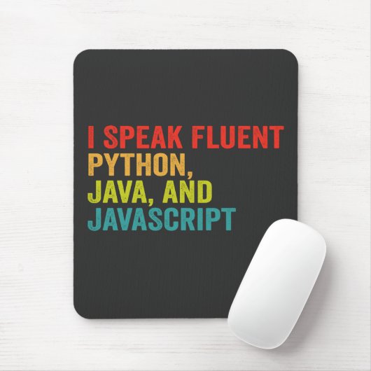 i spricht fließend Computersprache Funny Coding Mousepad (Mit Mouse)
