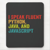 i spricht fließend Computersprache Funny Coding Mousepad (Vorne)