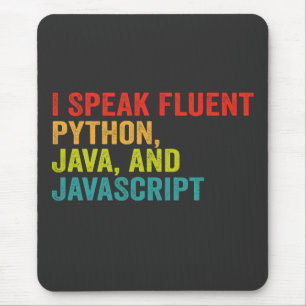 i spricht fließend Computersprache Funny Coding Mousepad